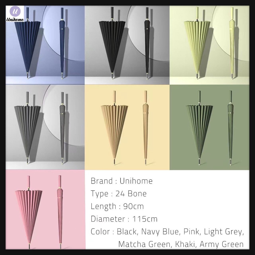 24 Bones Knalla Umbrella With Cover Large Umbrella Payung High Quality