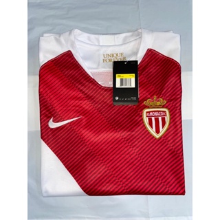 Nike AS Monaco Home Jersey Mens 2018/19 - White/Red