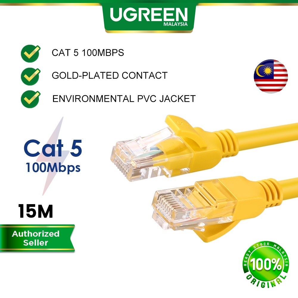 UGREEN Cat 5e UTP Cable 100mbps RJ45 Network Wire Lan Cable