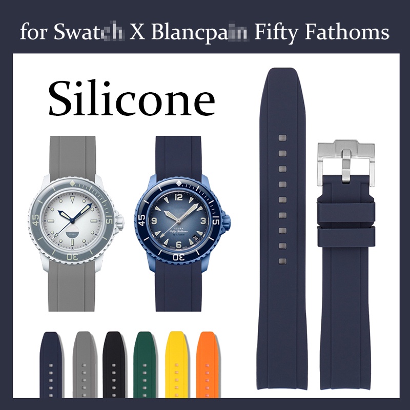 Silicone Watch Strap for S watch X Blancpain Fifty Fathoms Band