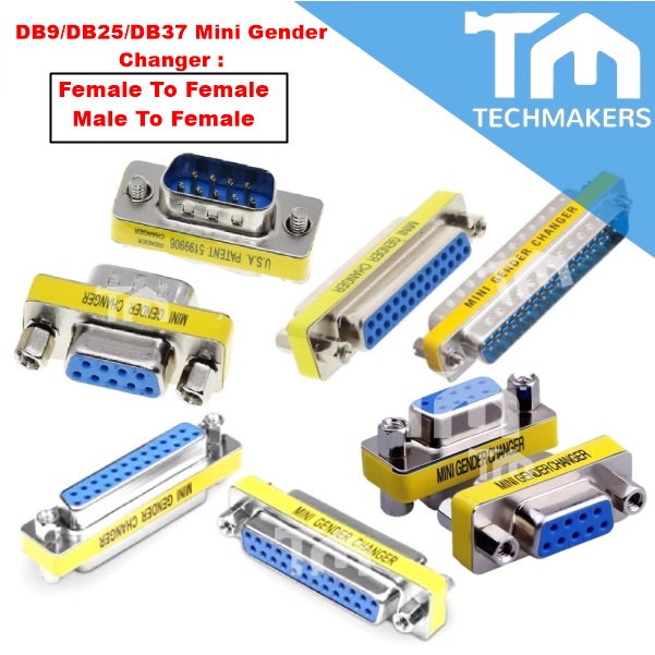 DB25 DB9 DB37 VGA Female to Female/Male to Female 9Pin 25Pin Gender