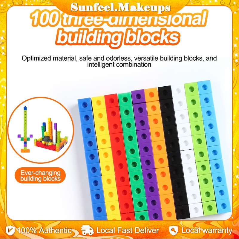 100pcs 2cm Math Linking Cubes Numberblocks Number Blocks Snap Cube Link ...