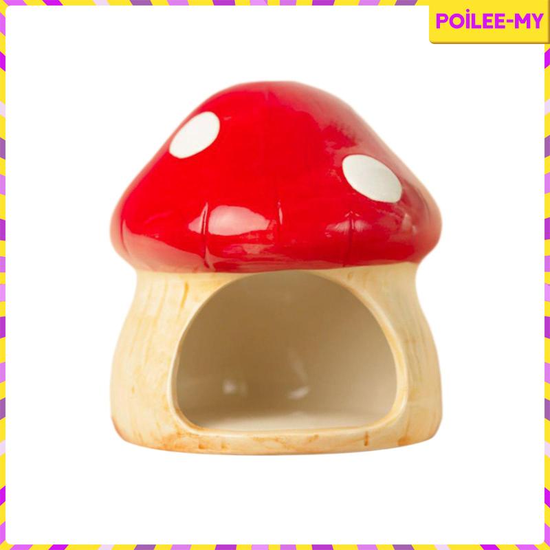 [PoileeMY] Ceramic Hamster House Hamster Hideout Cute Food Feeding Bowl