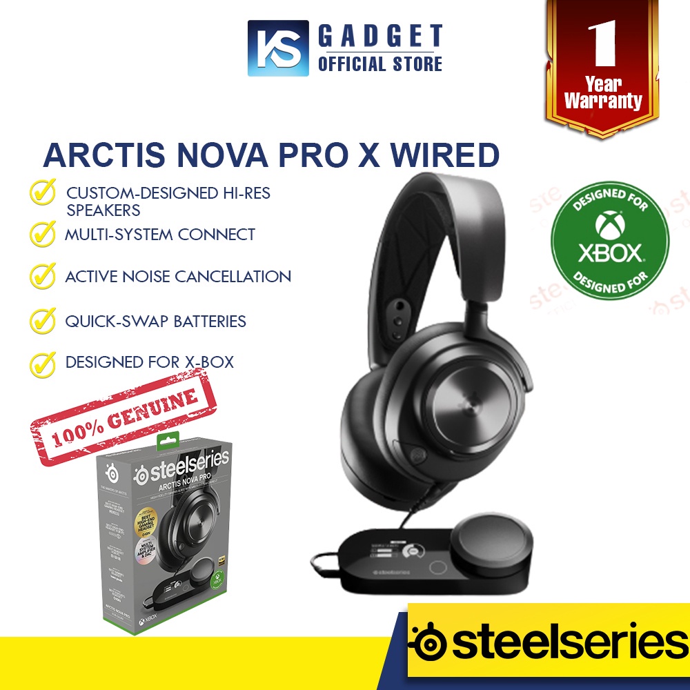 SteelSeries Arctis Nova Pro X Wired Gaming Headset with Hi-Res ...