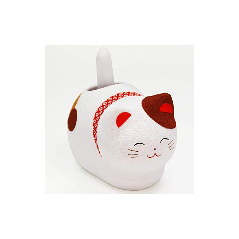 Osaka Choseido ornament, beckoning cat, yura yura yura solar ...