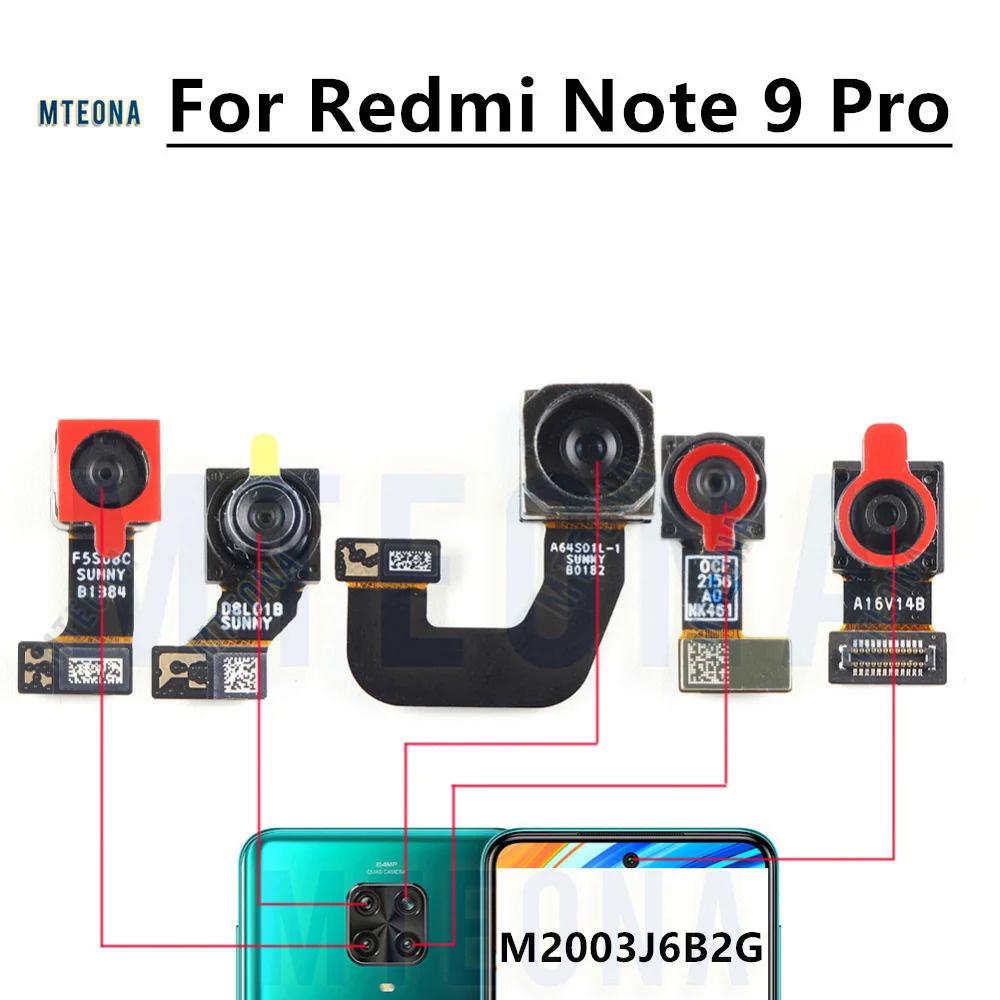 Front Rear Camera For Xiaomi Redmi Note 9 Pro Main Ultrawide Depth ...