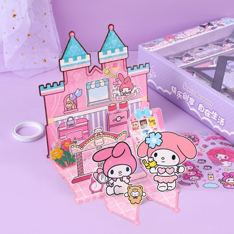 Sanrio Magic Castle Dress Up Wardrobe Kuromi My Melody Quiet Book ...