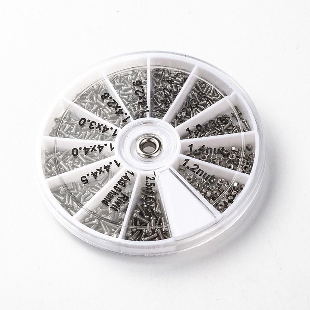 M1 M1.2 M1.4 M1.6 Screws 600pcs Small Screws Assortment Kit - 12 Types ...