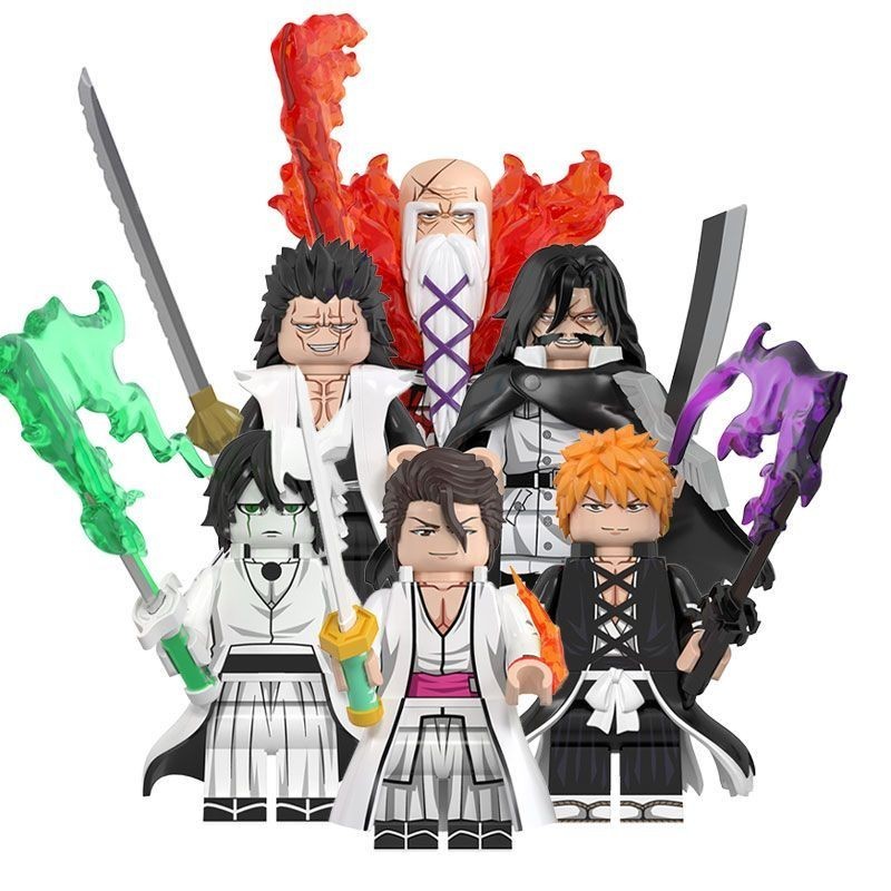 LEGO minifigures animation Bleach series Kurosaki Ichigo Aizen Sousuke