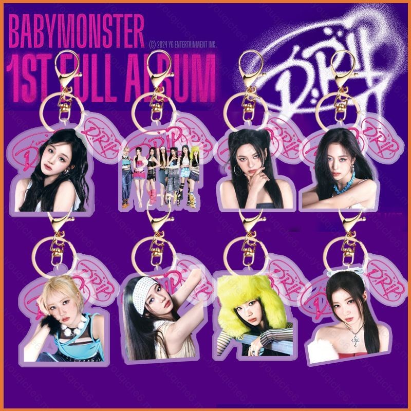 gre9 BABYMONSTER RAMI Acrylic Keychain Backpack Pendant Jung Ahyeon ...