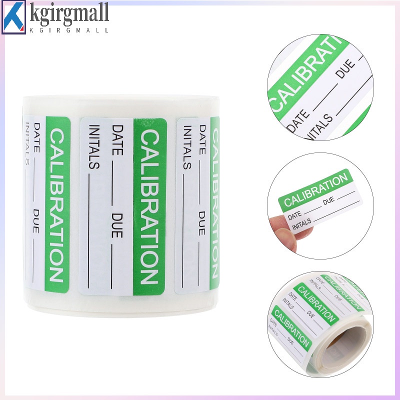 Green Calibration Sticker Oil Change Stickers Windshield Color