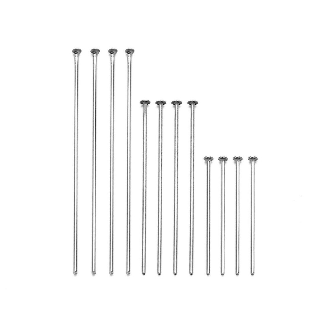 100pcslot Stainless Steel Flat Head Pins For Diy Jewellery Making 18 20 22 25 30 35 40 45 50 60