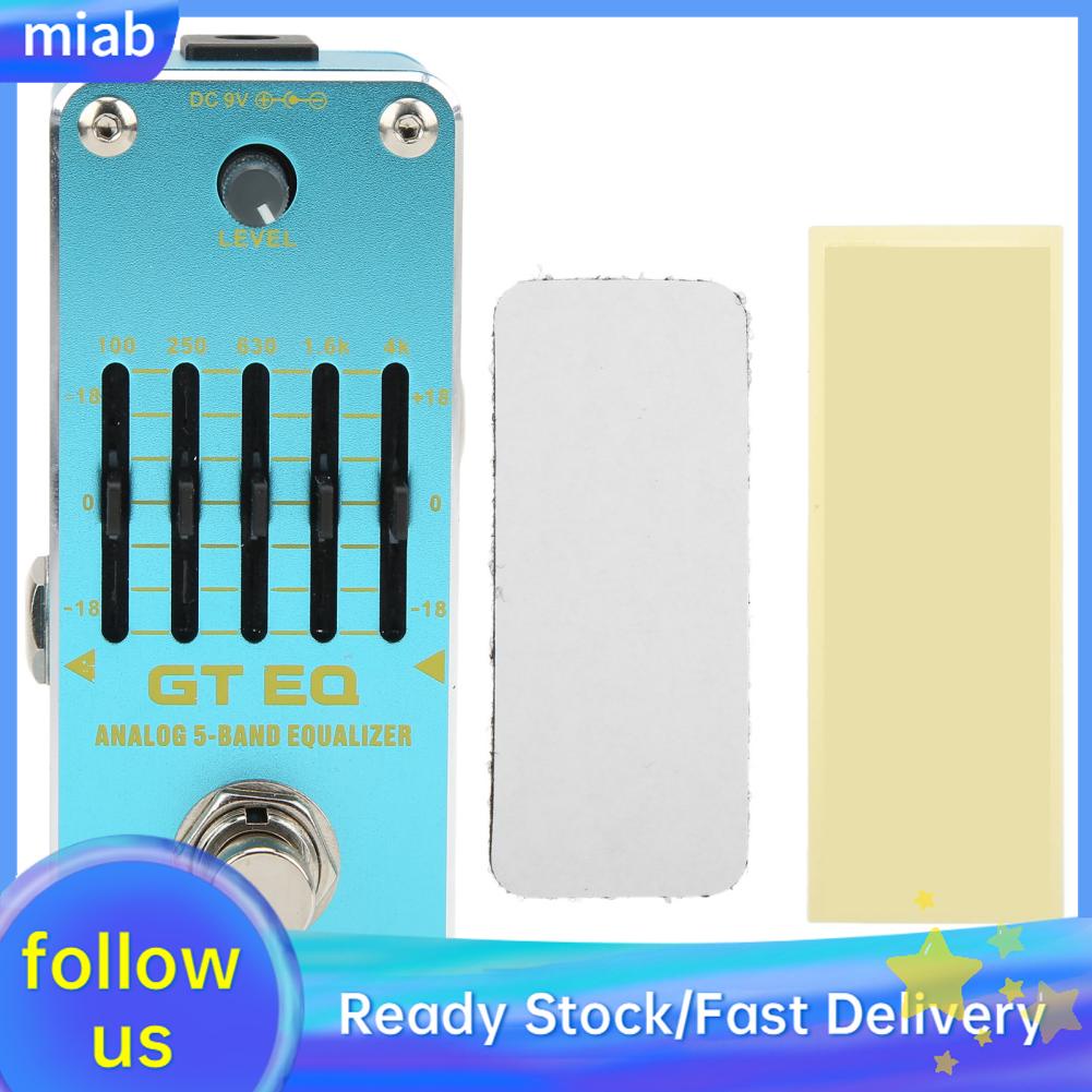 Maib Effect Equalizers True Bypass Electric Guitar Equalizer 5 Band for