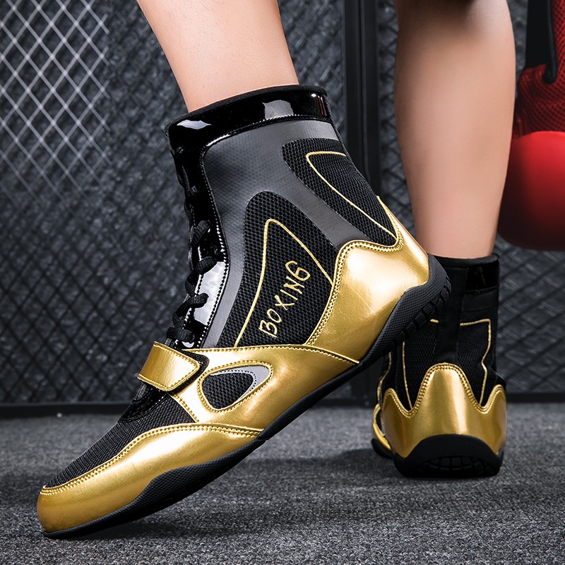 Training Shoes Competition Shoes Boxing Shoes New Fighting Boots Indoor