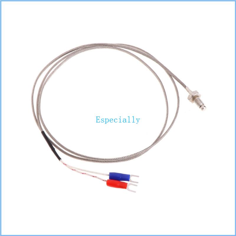ESP M6 Screw Probe K Type Thermocouple 1m Industrial Temperature Sensor Cable Wire for Ovens