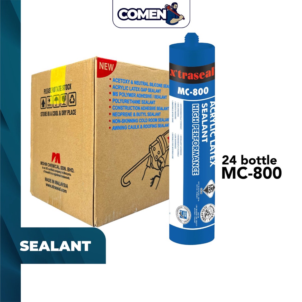 XTRASEAL MC800 Acrylic Latex Sealant High Performance 480g (White) (24