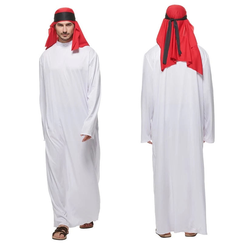 COD Adult Arab Sheik Fancy Dress Costume Men Islamic Style Robe ...