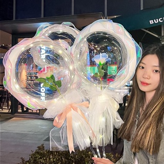 1PC LED Luminous Balloon-Rose Bouquet DIY innovative product Led