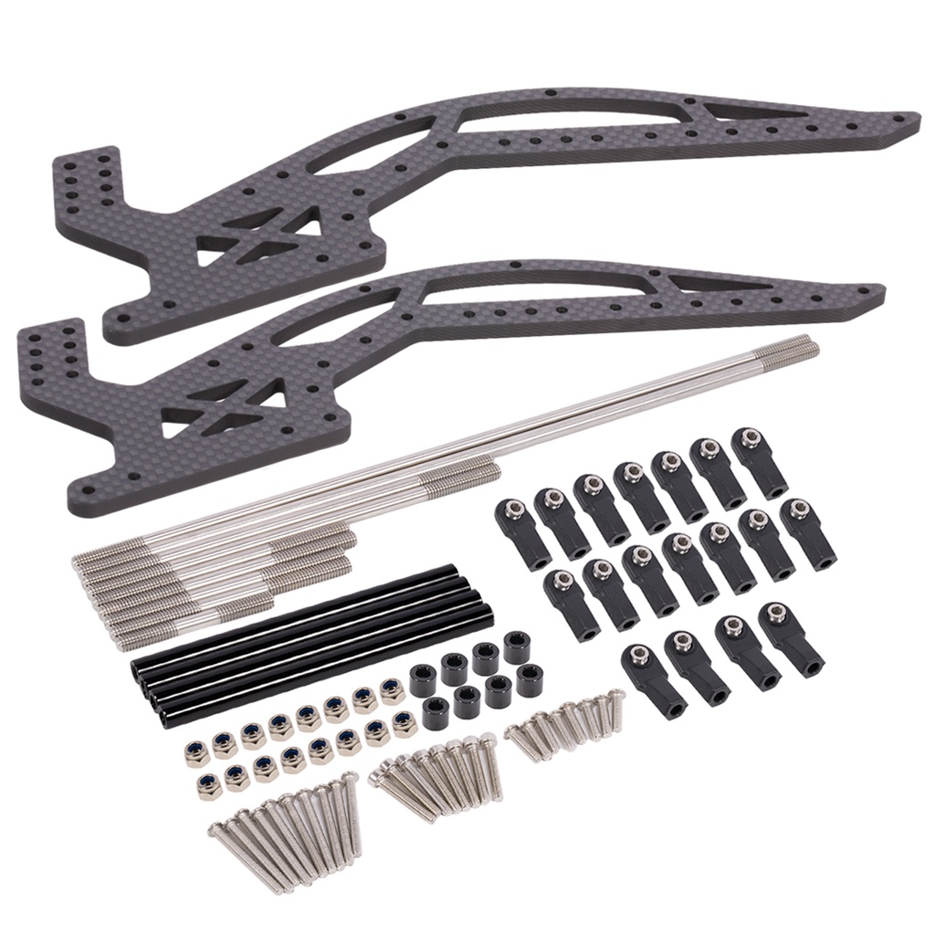 Carbon Fiber Crawler Chassis with Links Set for 1/10 RC Rigs Capra F9 ...