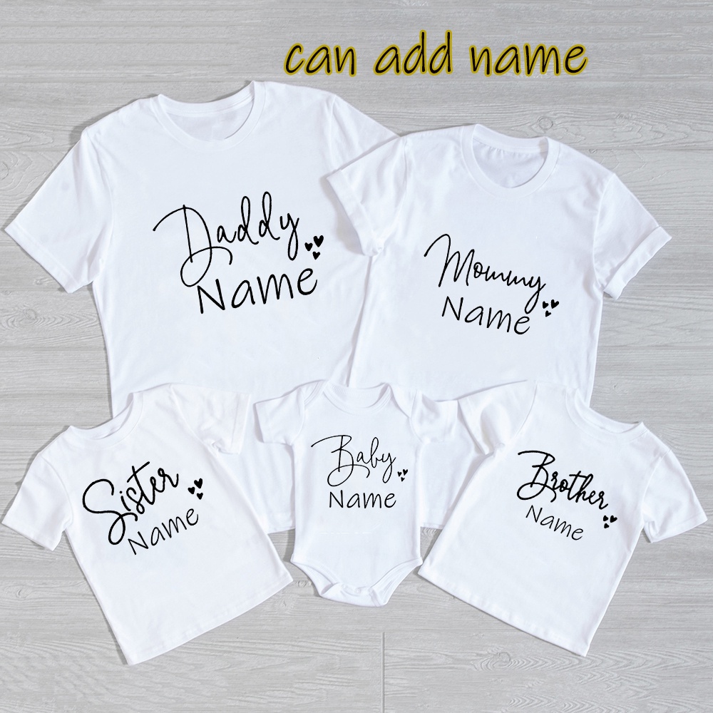Can Add Name Family Matching Clothes Summer Daddy Mommy Brother Sister ...