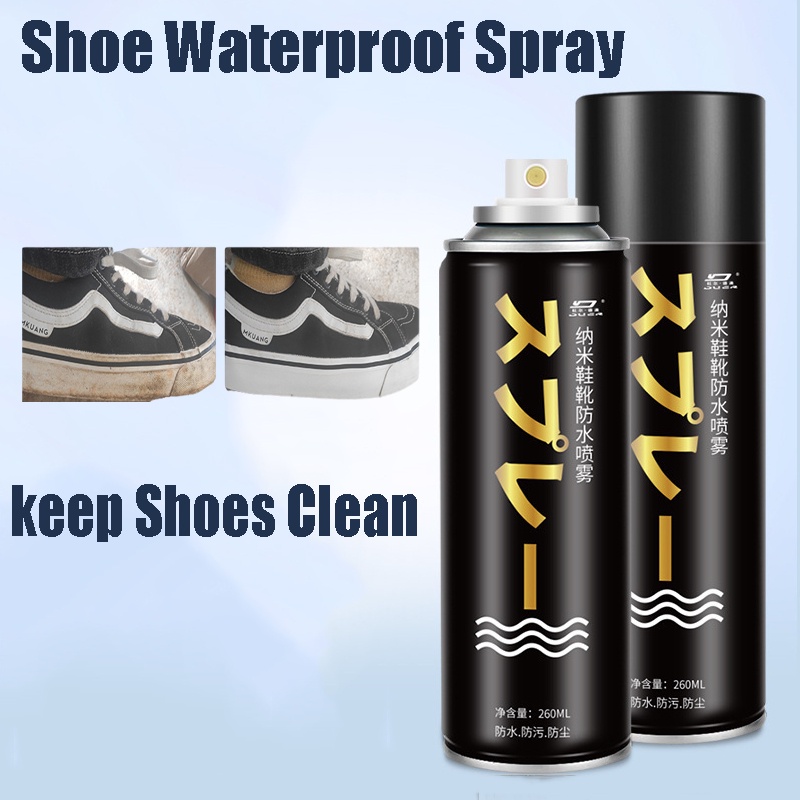 CMall 260ML Sneaker Shoe Waterproof Spray Water Repellent Spray Shoes Waterproof Spray Nano