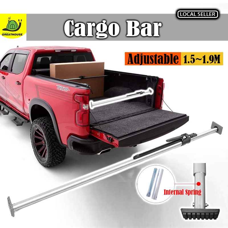 🇲🇾 Adjustable Ratcheting Cargo Truck Bar 1500mm-1900mm 4x4 Truck Bed ...