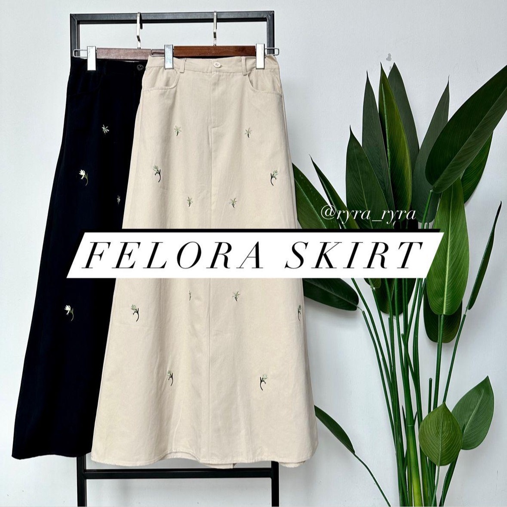 FELORA SKIRT ( SULAM BUNGA ) | Shopee Malaysia