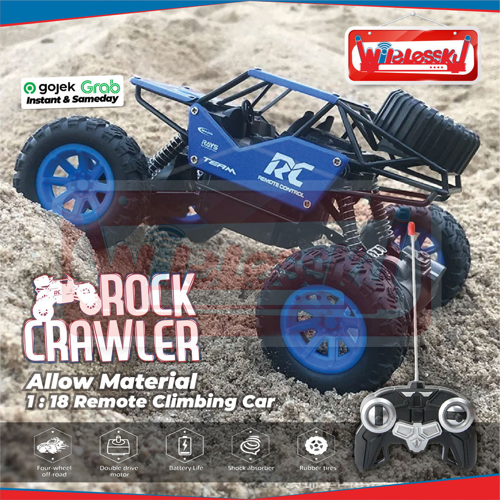 Remote CONTROL RC 533 ROCK CRAWLER 1:18 Monster Truck Offroad Climbing ...