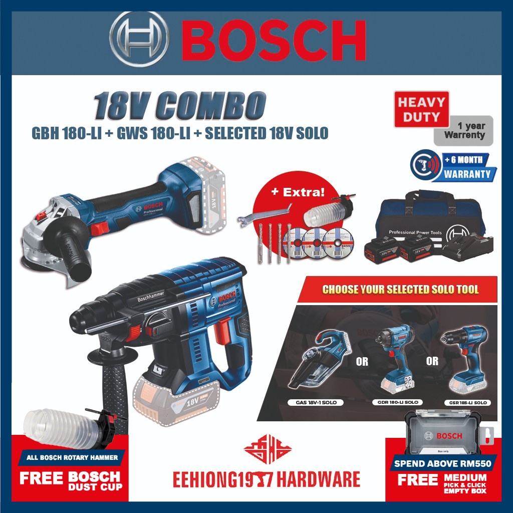 Bosch Gbh Gws Gbh Gws Cordless Rotary Hammer Grinder