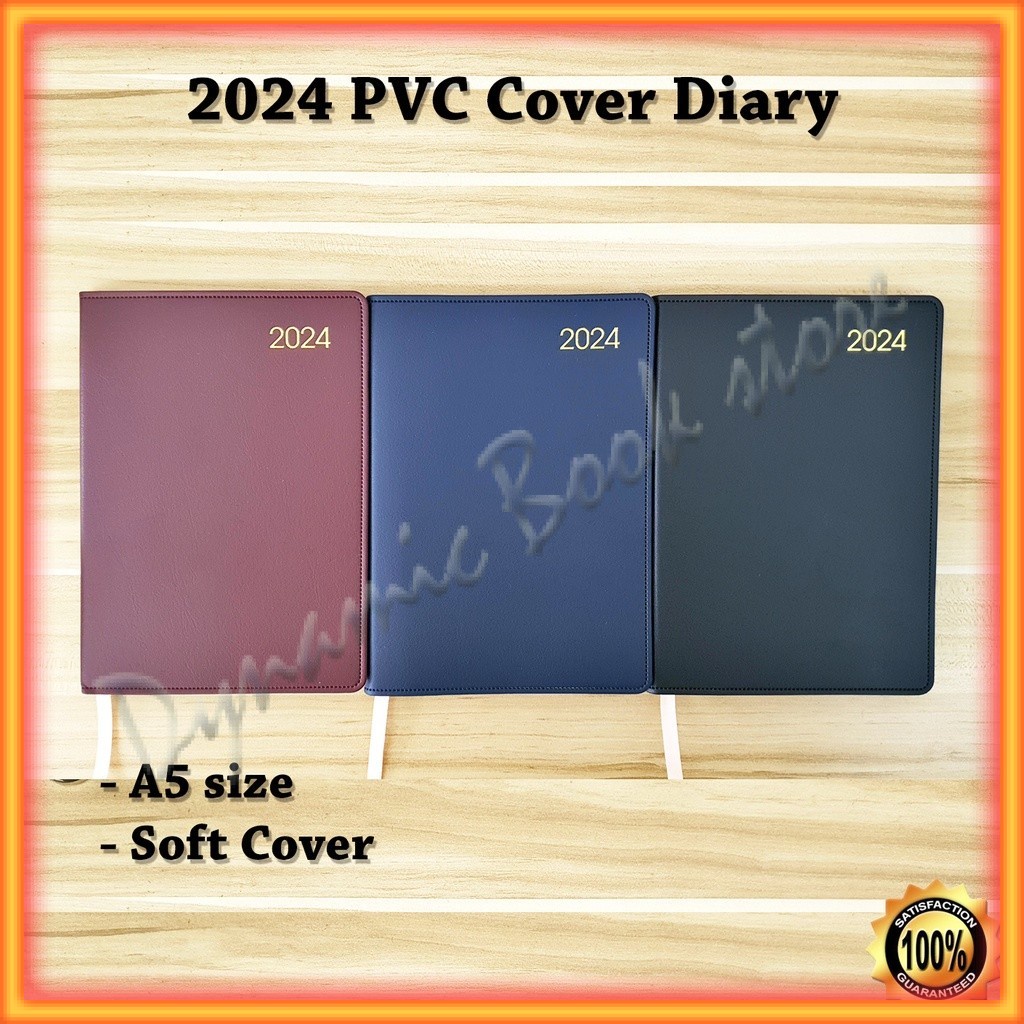 Desk Diary 2024 Daily Planner Size A5 Shopee Malaysia