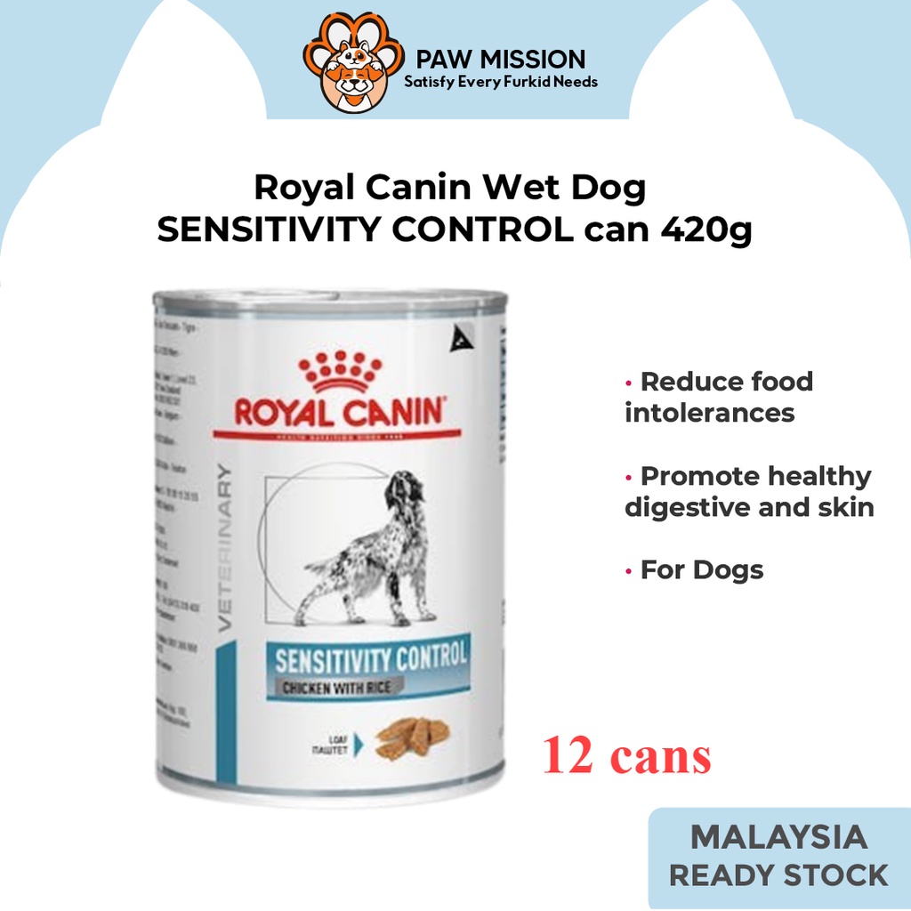 ROYAL CANIN DOG SENSITIVITY CONTROL CAN（420gx12cans）Reduce Risk of Food Allergies Dog Wet Food