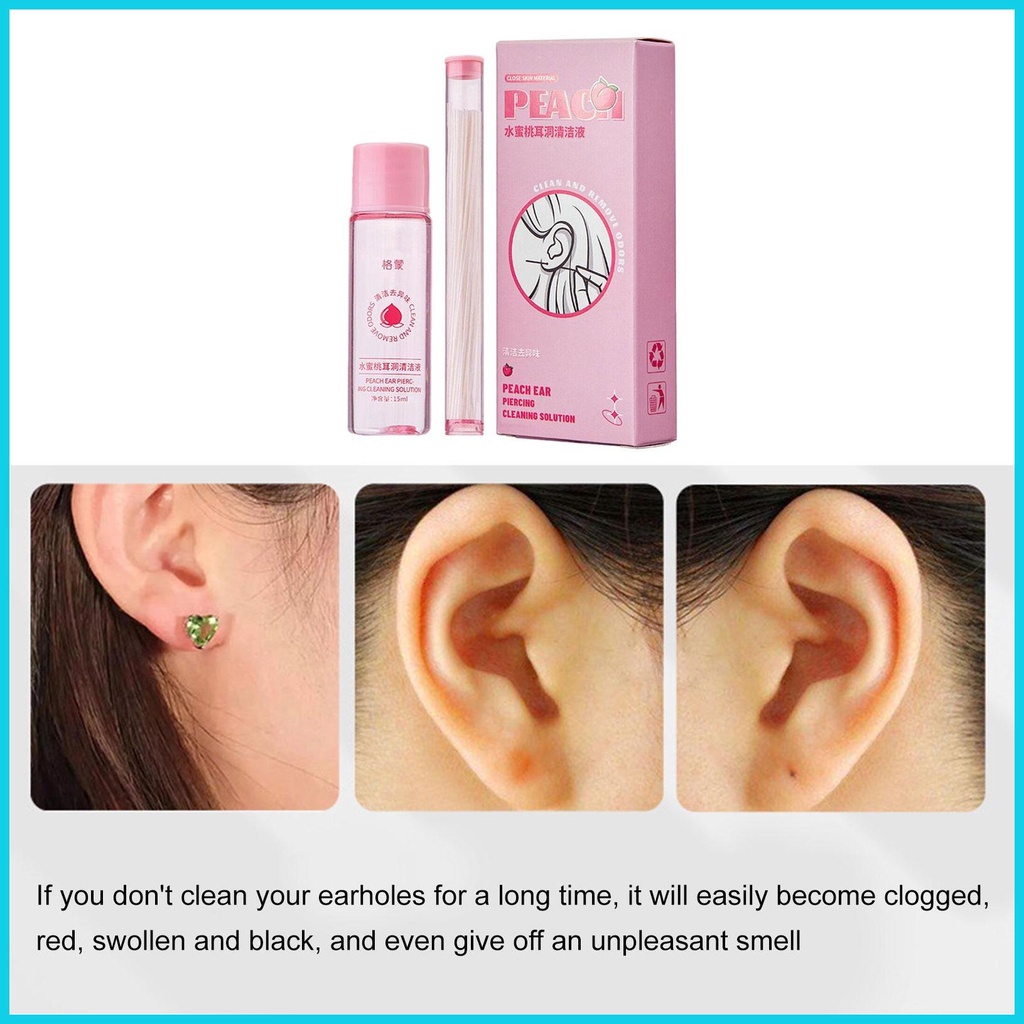 Ear Piercing Cleaner Floss After Piercing Ear Care Solution Earring