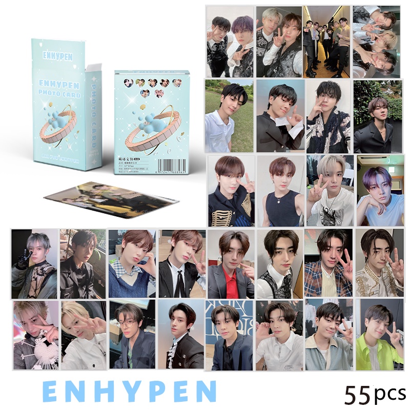 50-55pcs EN-HYPEN Laser Hologram Lomo Cards Album JAPAN 3rd SINGLE YOU ...