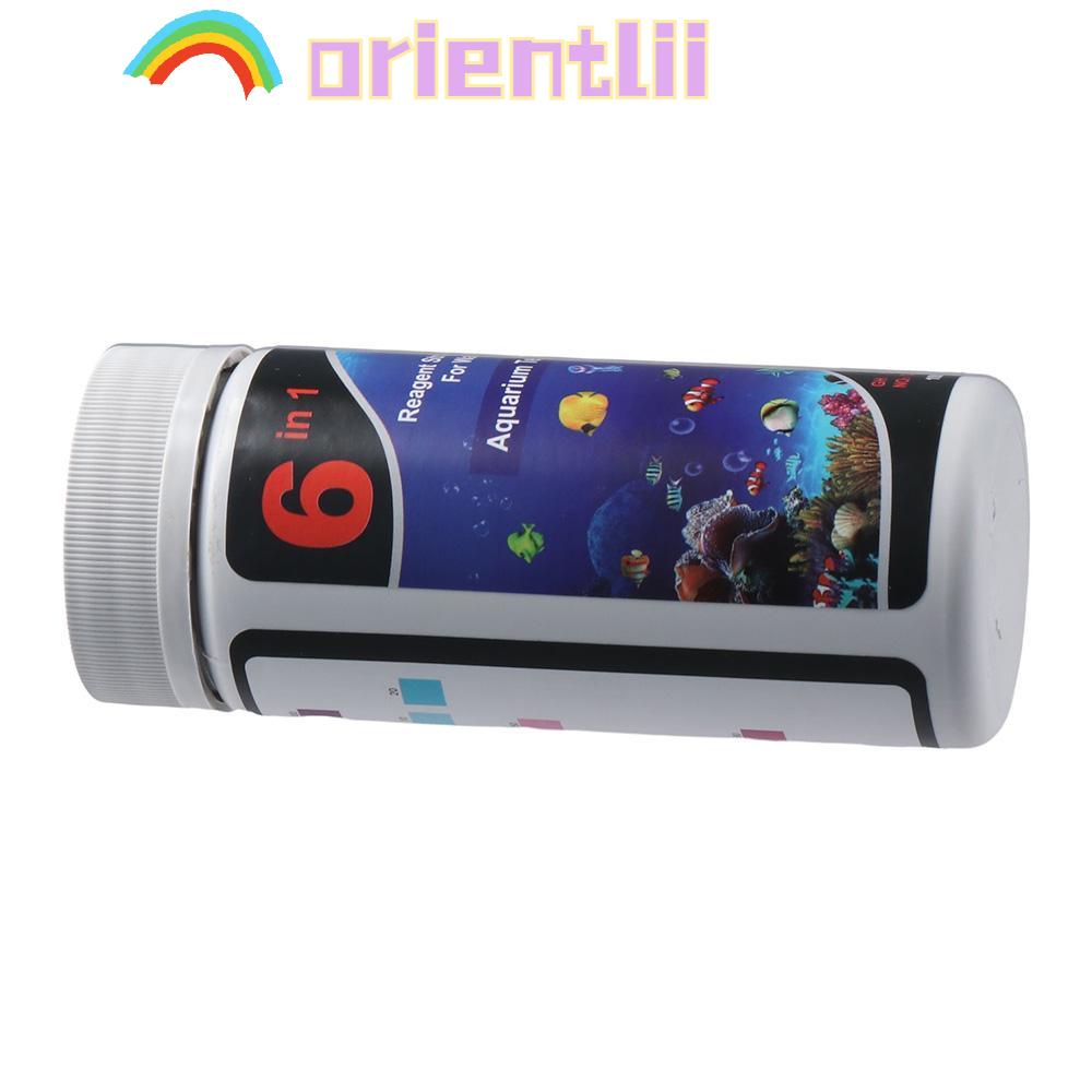ORIENTLIIY 100ct Aquarium Test Strips, PET 6In1 Water Problems