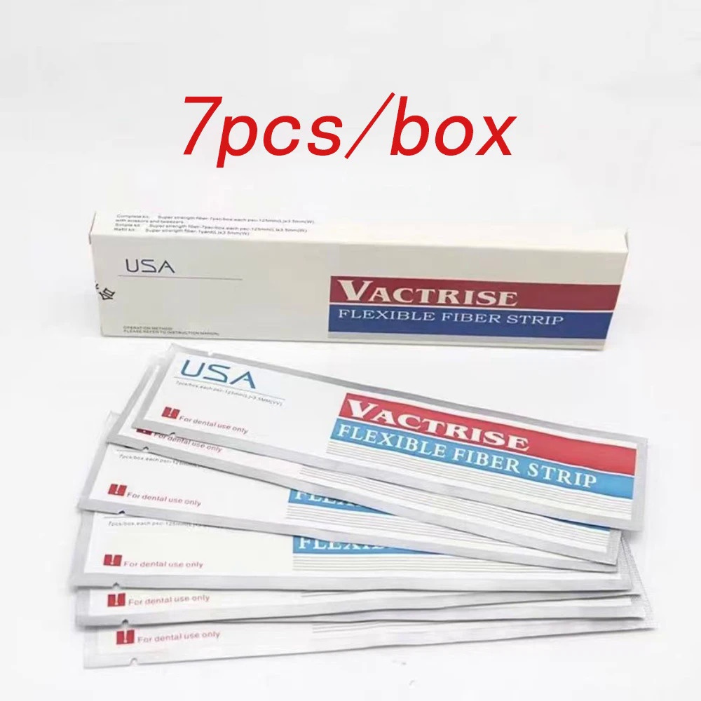 7Pcs/Box Dental Fiber Splint Glass Flexible Fiber Strip Composite Light