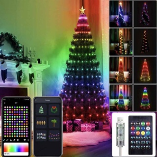 10m/20m Usb Christmas Tree Led String Lights With Smart Bluetooth