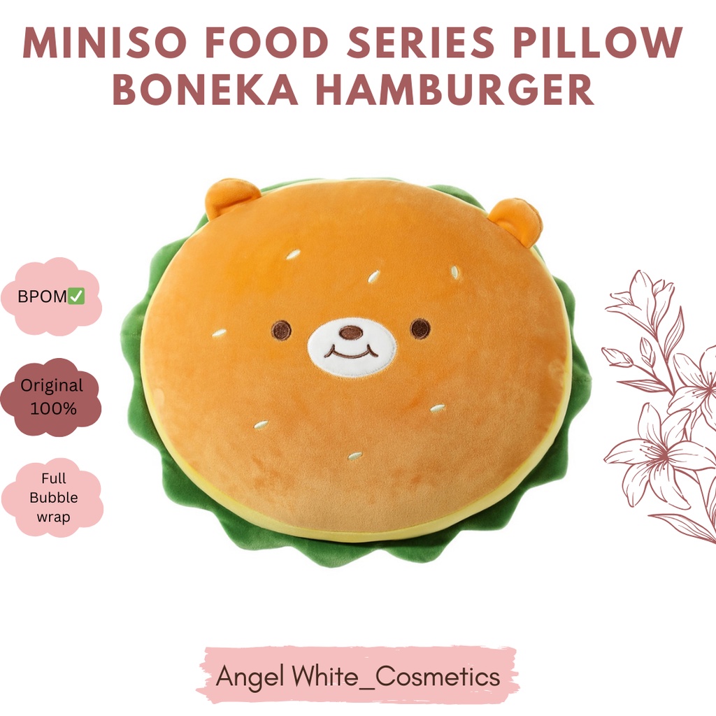 Miniso FOOD SERIES PILLOW HAMBURGER Doll | Shopee Malaysia