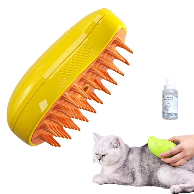 Steamy Cat Brush - Cat Steam Brush, Steamy Cat Brush - 3 In1 Cat Steam ...