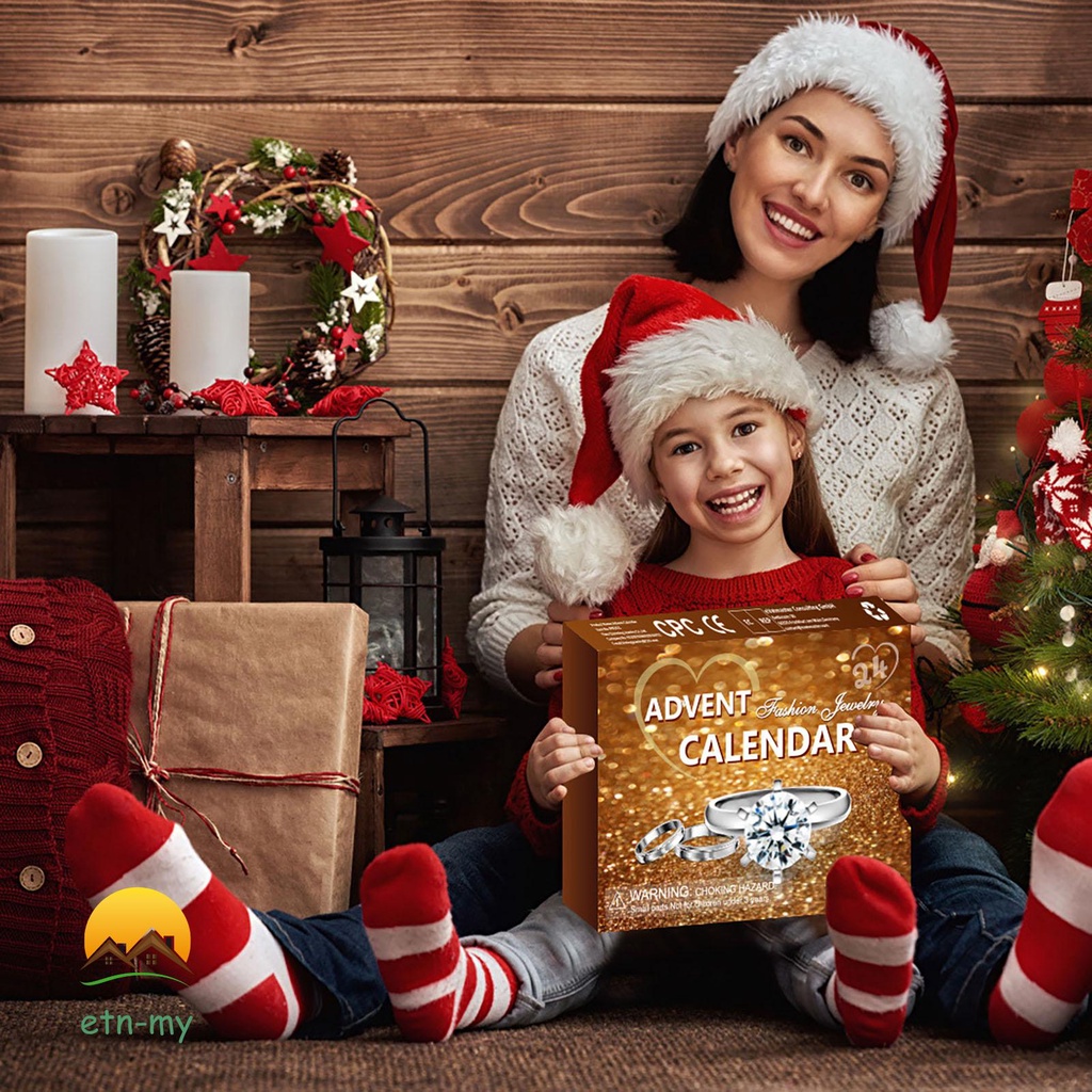 Christmas Jewelry Advent Calendar Christmas Gift Box Calendar Necklace