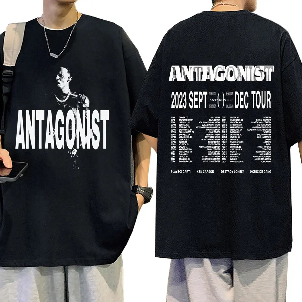 Rapper Playboi Carti Antagonist 2023 Tour Concert Fans Tshirt Mens ...