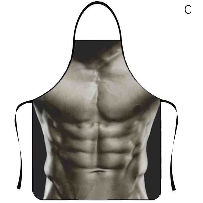 【tuilieyfish】 Muscle Man Sexy Woman Funny Kitchen Aprons for Woman Home ...