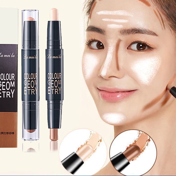 Contour Stick Highlight Concealer Highlight Contour Face Highlighter Pen Double Headed Shadow 5956