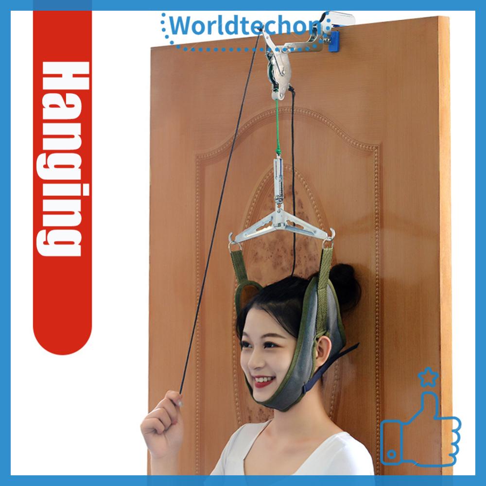 ღ worldtechon ღ Cervical Traction Neck Support for Pain Relief Neck
