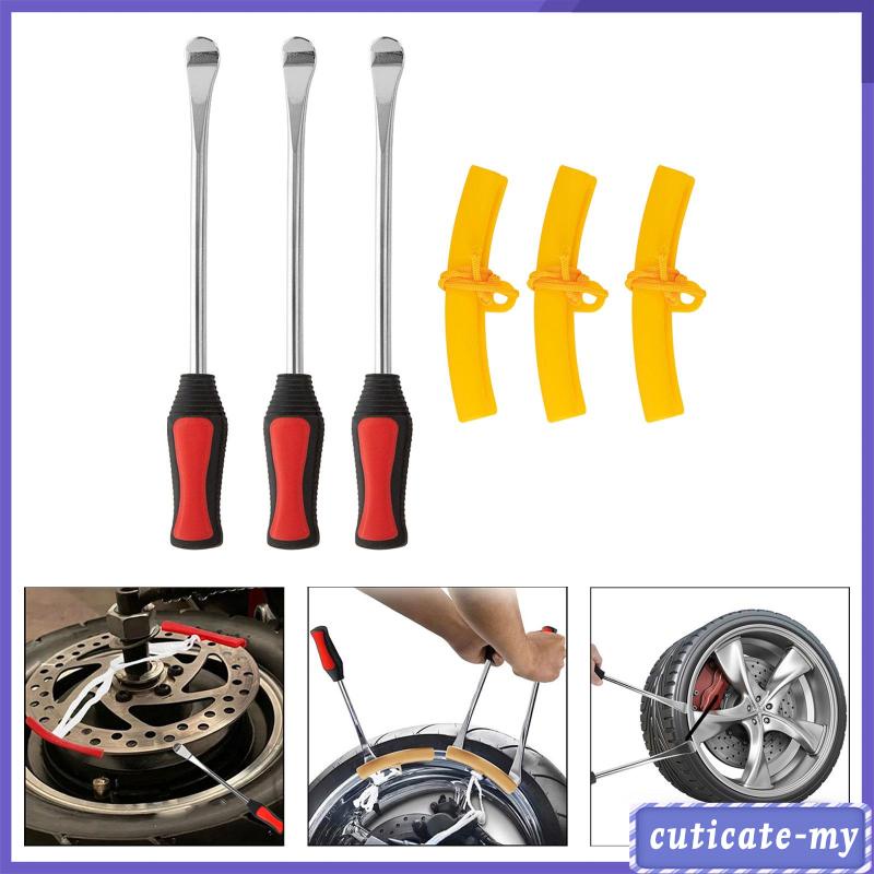 [CUTICATEMY] 3 Pieces Tire Spoon Lever Bike Tire Tool Tire Changing