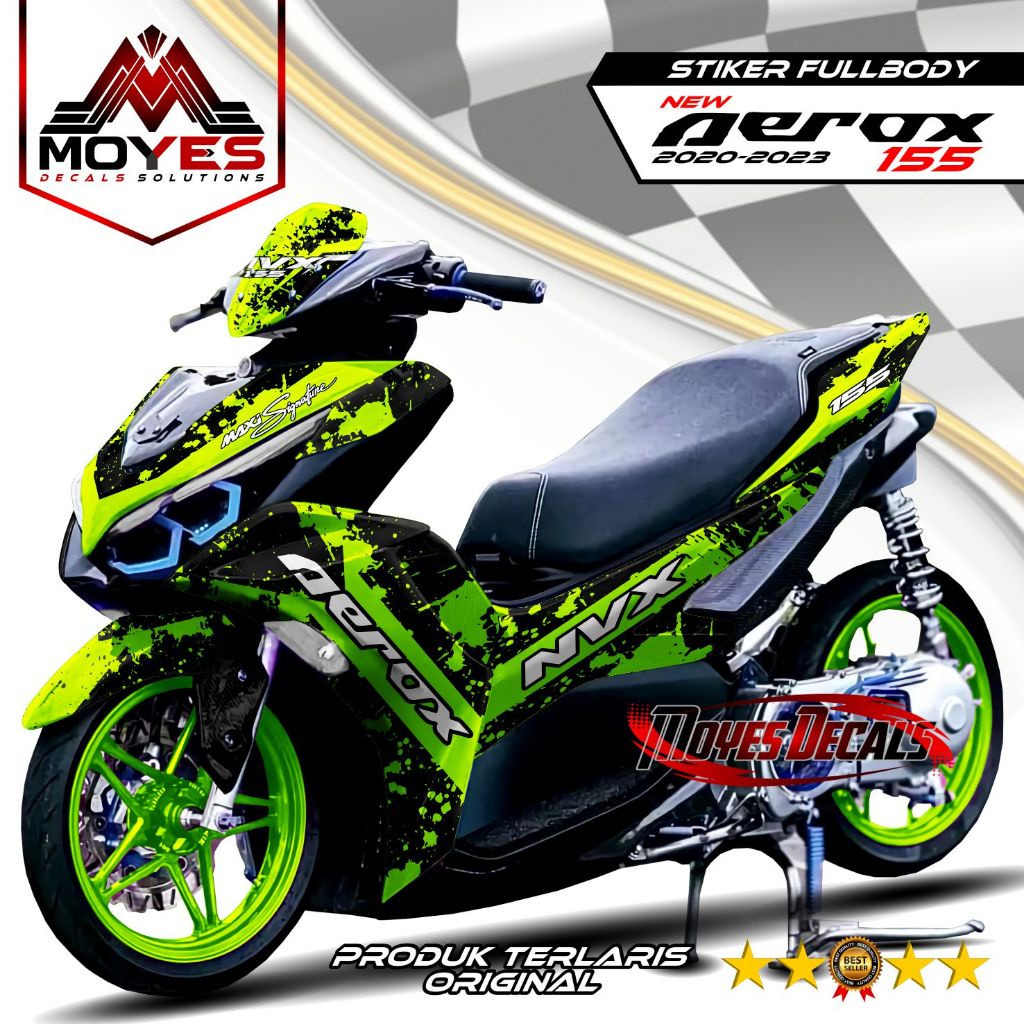 Latest New Connected Aerox Decal 2021 Fullbody New Aerox 155 2022 2023 ...