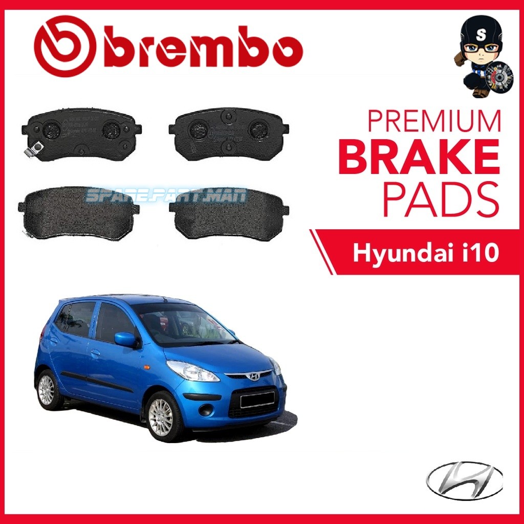 Original BREMBO Rear Brake Pads (1 set) - Hyundai i10 | Shopee Malaysia