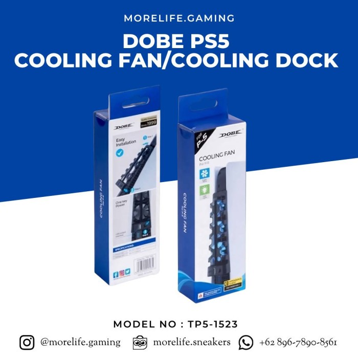 Dobe Cooling Dock Fan PS5/Fan PS5/Cooling/Heat Sink TP51523 Shopee