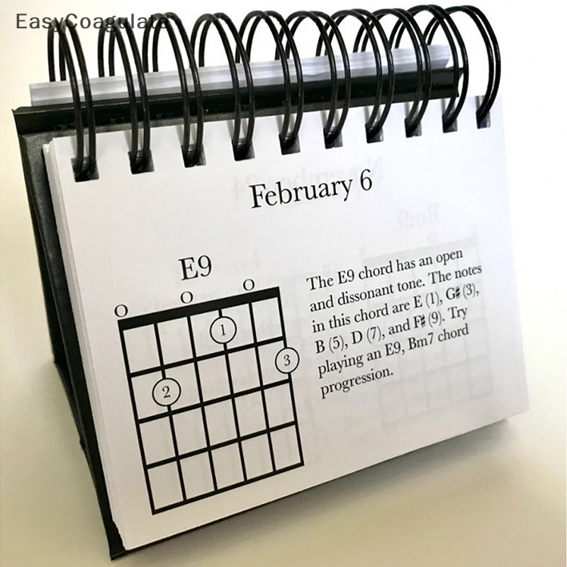 Eas 2025 Desk Calendar Creative Guitar Chord Calendar 2025 Daily