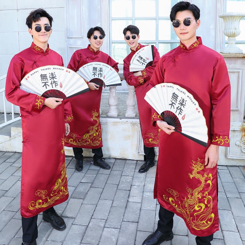 Ready Stock Hotselling Groomsmen Clothes Chinese brother Clothes large