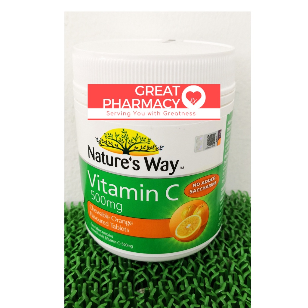 Nature's Way Vitamin C 500mg 200 tablets (exp 08/2024) Shopee Malaysia